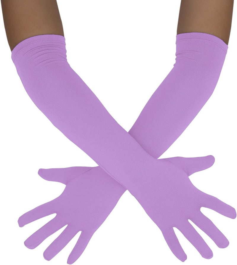 Sheface Men's and Women's 18" Spandex Long Gloves Stretchy Banquet Party Wedding Costume Gloves - Image 1